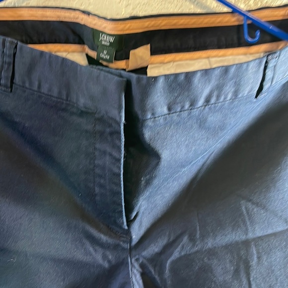 J. Crew navy blue city fit pants inseam 24 like new - Picture 2 of 3